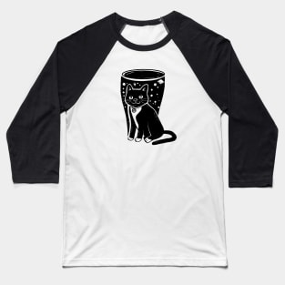 Galaxy Beer Cat Baseball T-Shirt